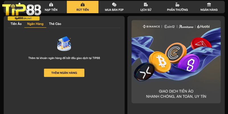 Những lưu ý khi rút tiền tại TIP88