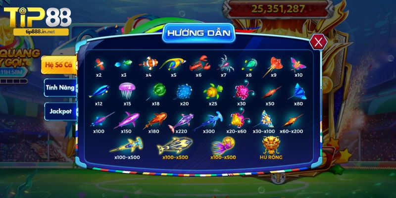 Vua Bắn Cá - Săn Thưởng Khủng Với Chủ Đề Đại Dương Kỳ Bí Vua bắn cá đa dạng các cấp độ